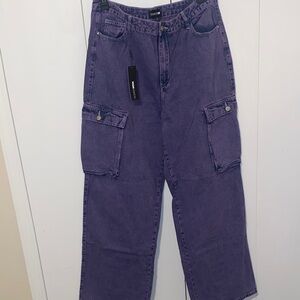Fashion Nova “Callie”  Baggy Cargo Jeans